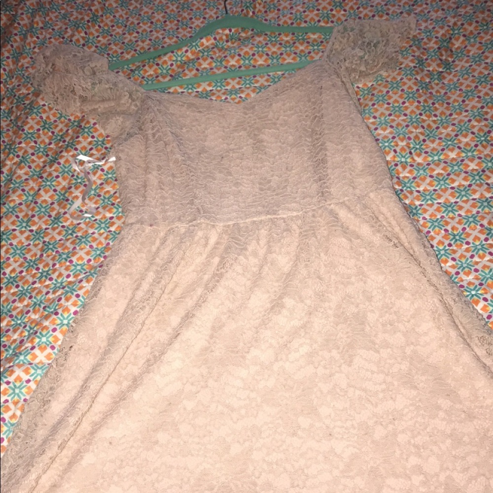 light pink mini dress